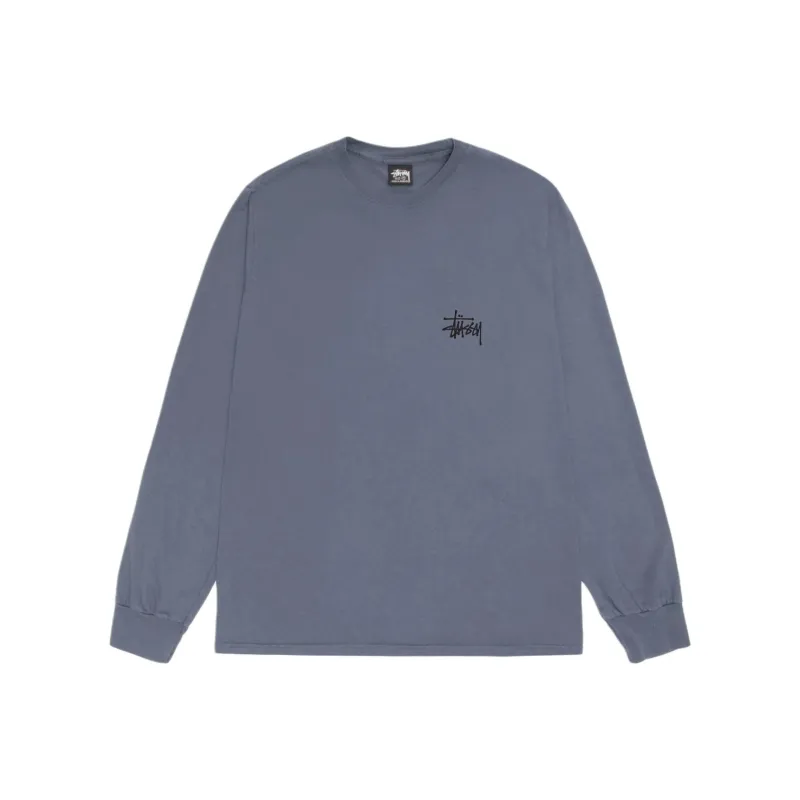 Stussy Basic Pigment Dyed Long Sleeve Tee-2