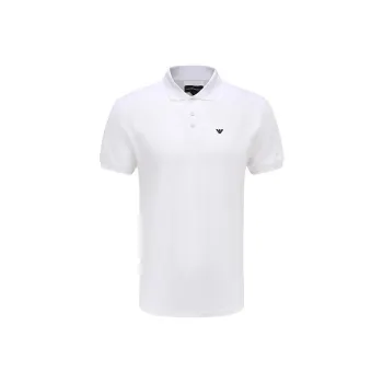 EMPORIO ARMANI Mercerised Piqué Polo Shirt With Micro Eagle
