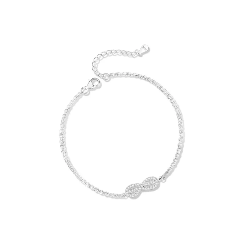 Love Link S925 Silver Bracelets Unisex-3