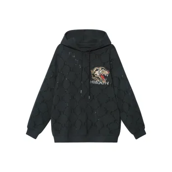 TCH Sweatshirts Unisex Black With Black Logo
