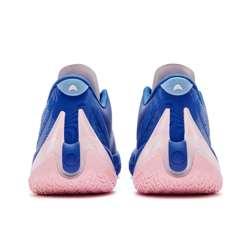 QIAODAN Poisonous Fangs 3.5 Basketball Shoes Men Low Top Digital Blue Soft Pink-5