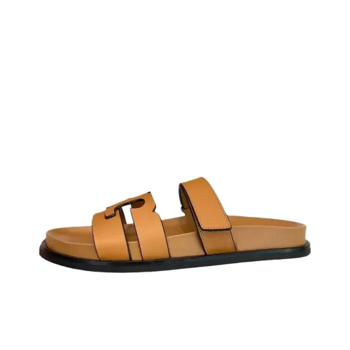 TORY BURCH Ines Rubber Sole Slide Slippers Women's Beige