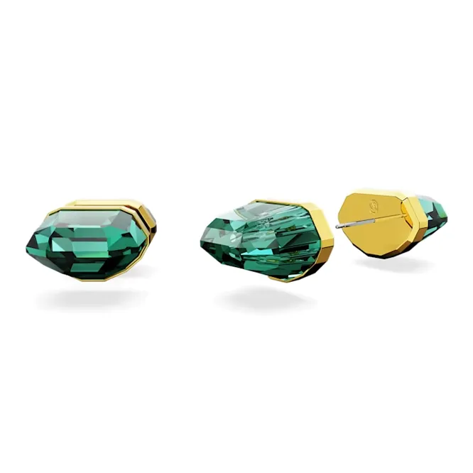 Swarovski Lucent Stud Earrings Women's Green-3