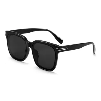 Wood Premium TR/Memory Plastic Square Sunglasses Men's