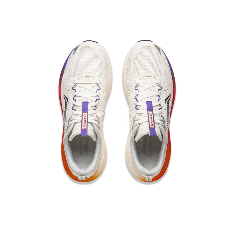LINING Leisurely Running Shoes Men Low Top Mist White-3