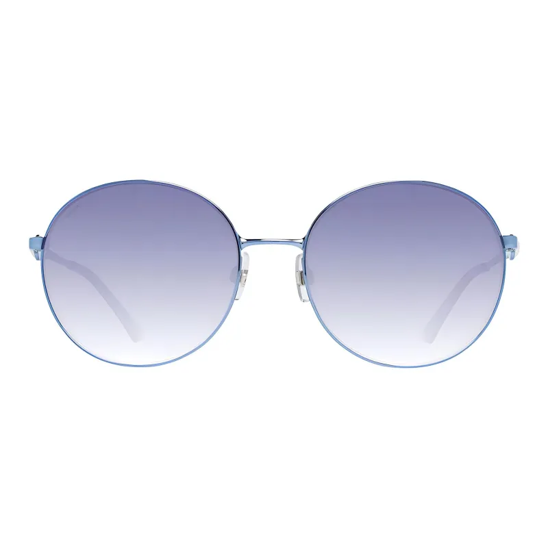 Swarovski Round Sunglasses Women's Blue-2