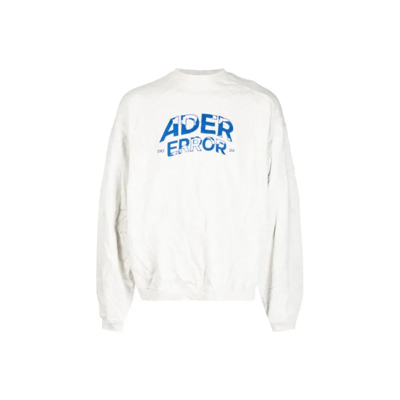 ADER ERROR Logo embroidered Crinkled Sweatshirt-0