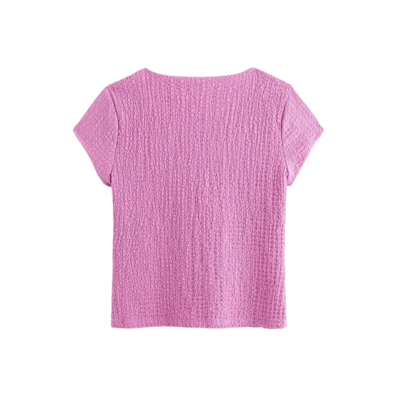 Abercrombie＆Fitch T Shirt Women's Pink-1