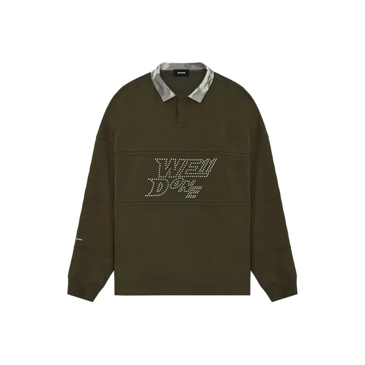 WE11DONE Polo Shirts Unisex Army Green-0