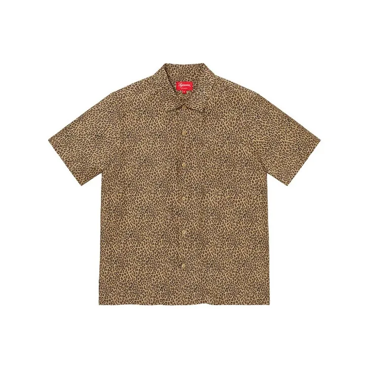 Supreme Leopard Silk Short Sleeve Shirt-1