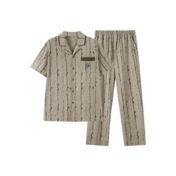 FENTENGCARE Pajama Set Men's Olive