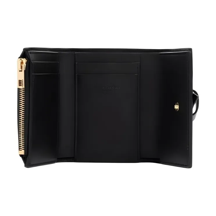Acne Studios Cow Leather Wallet Women's Black-4