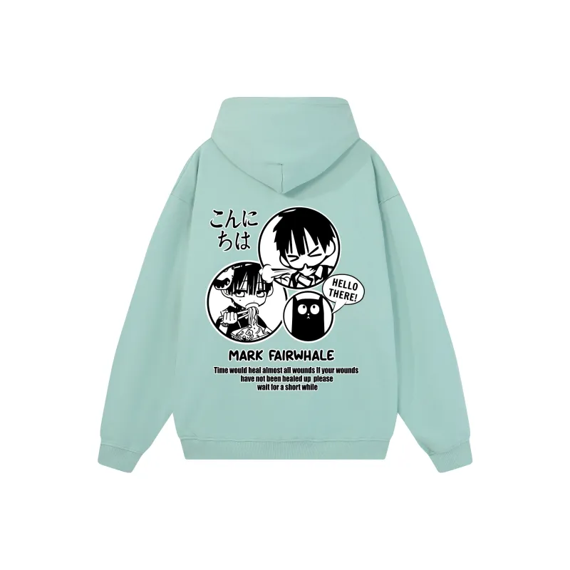 FAIRWHALE Pullover Drop Shoulder Hoodie Unisex-11