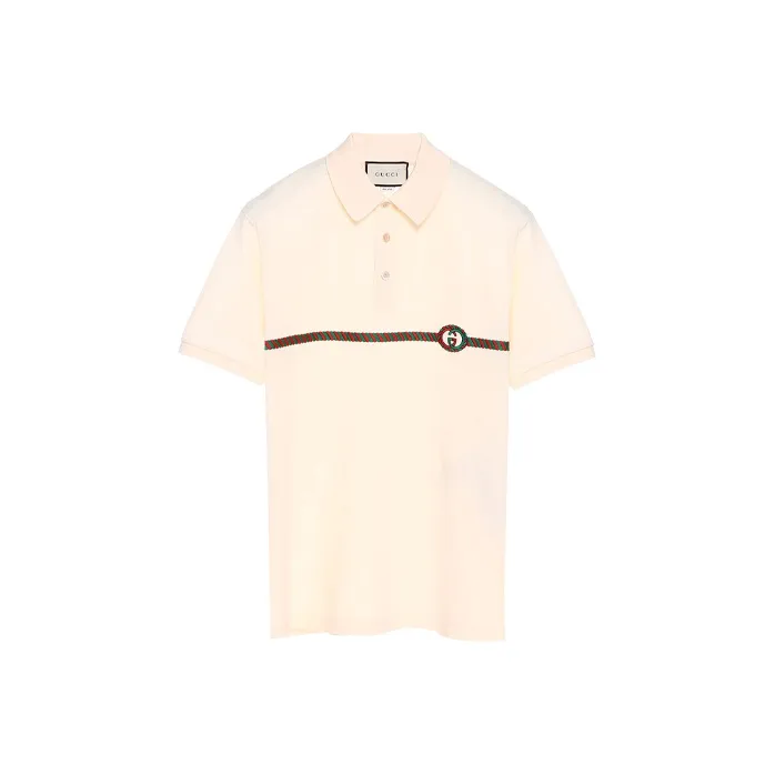 GUCCI Polo Shirts Men Beige-0