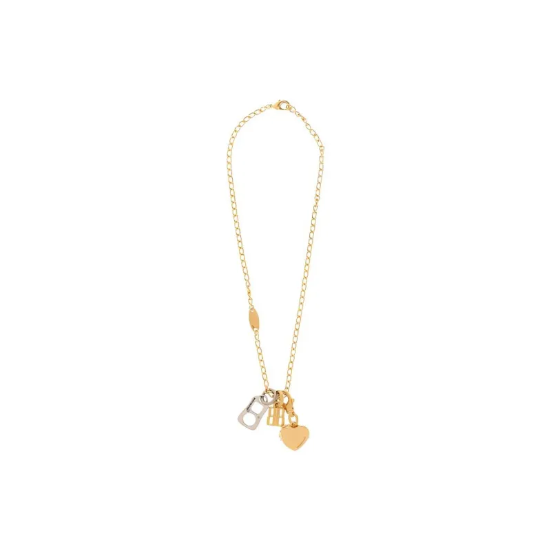 Balenciaga Brass Necklaces Men's Gold-1