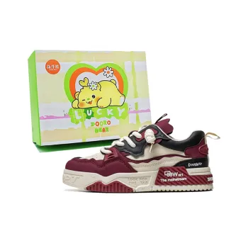 Budding Bear Anti Slip Wear Resistant Low Top Skateboard Shoes Men's
