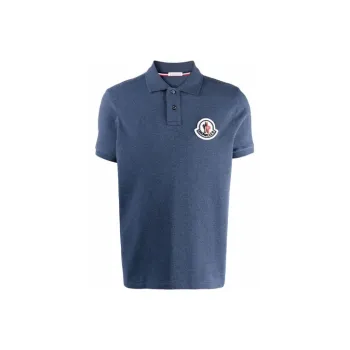 Moncler FW21 Polo Shirts Men Blue