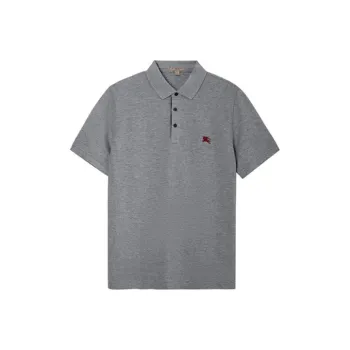 Burberry Polo Shirt Men's Light Gray
