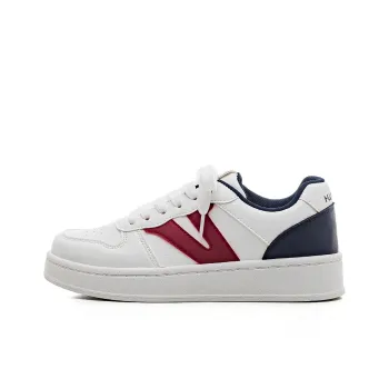 HUANQIU Anti Slip And Wear Resistant Lightweight Low Top Skateboard Shoes Women's White Blue Red