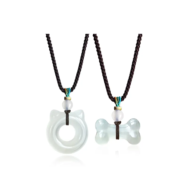 JIAOSHIYU Serpentine Jade Necklaces Unisex-15