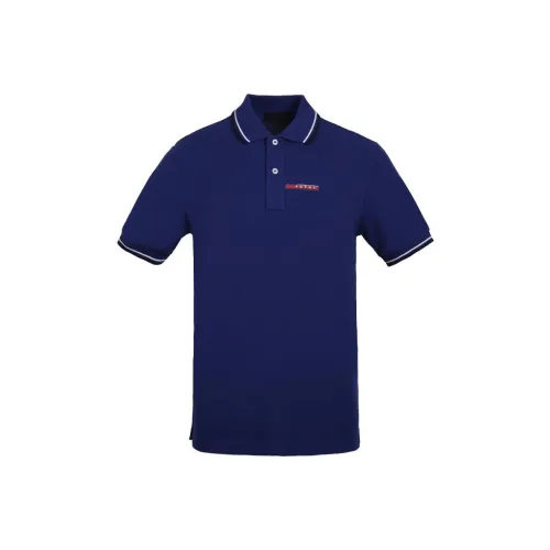 PRADA Polo Shirts Men Blue