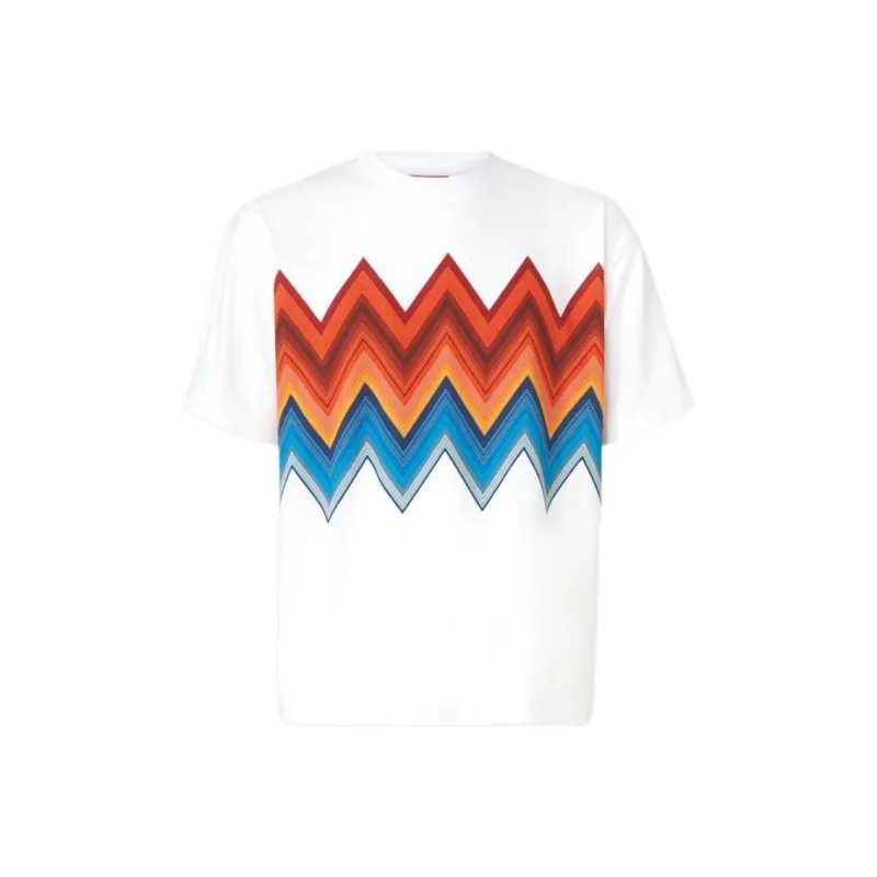 MISSONI Macro Zigzag Printed Crewneck T Shirt-0