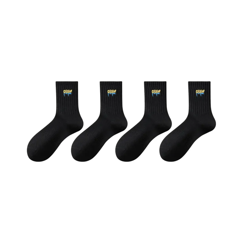 ZEROIN Mid Calf Socks Unisex 4 Pack-6