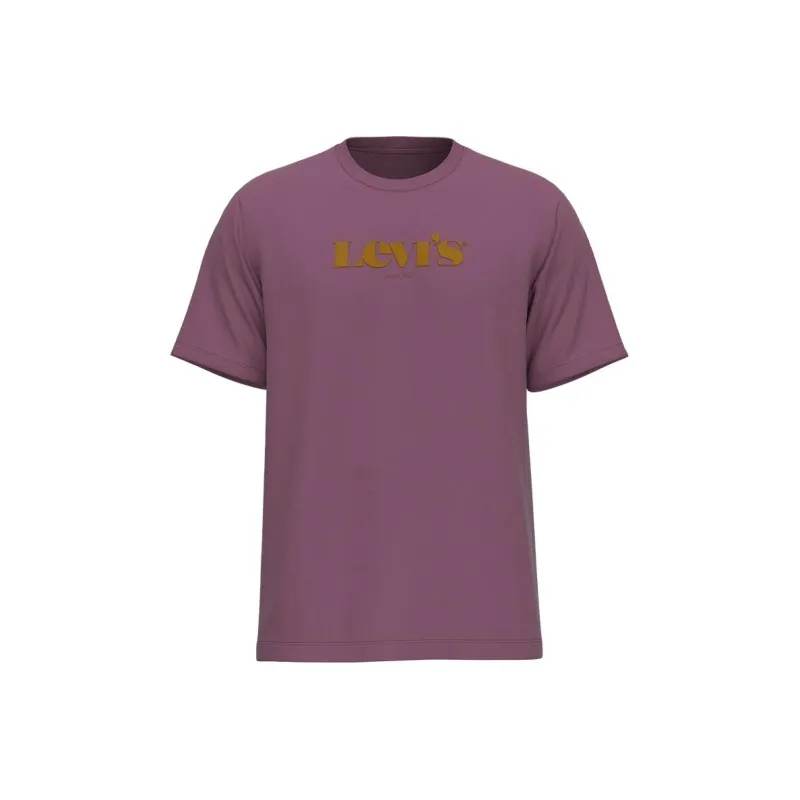 Levis T Shirts Men Burgundy-0