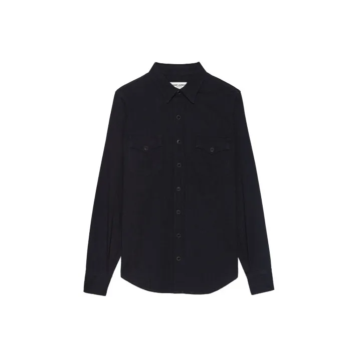 SAINT LAURENT FW21 Shirt Men's Black-0