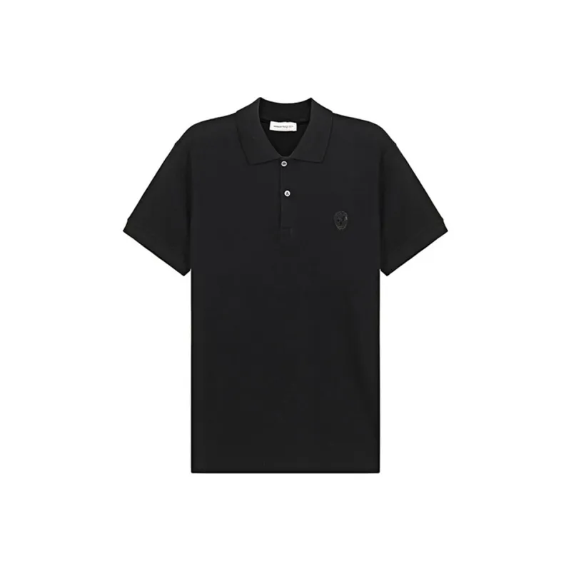 Alexander McQueen Polo Shirts Men Black-0
