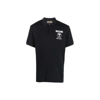 MOSCHINO Double Question Mark Short sleeve Polo Shirt