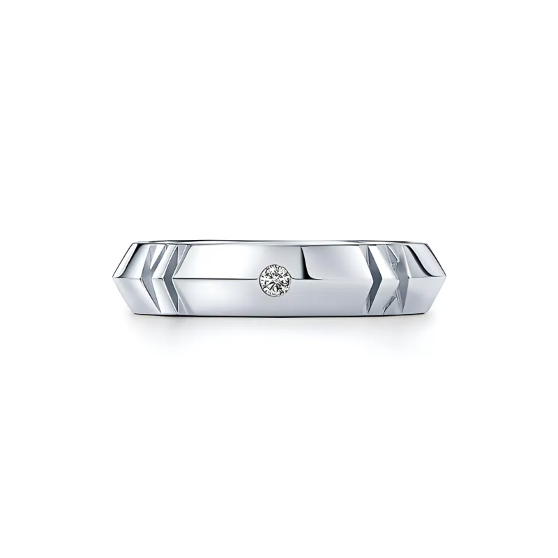TIFFANY & CO. Atlas® Rings Women's White-1