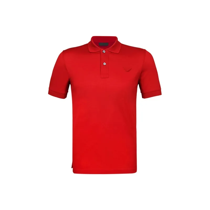 PRADA Polo Shirts Men Red-0