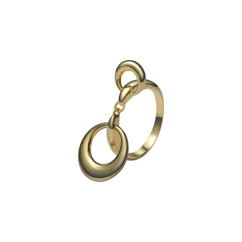 WEILAMANNI 925 Sterling Silver Rings Unisex Gold