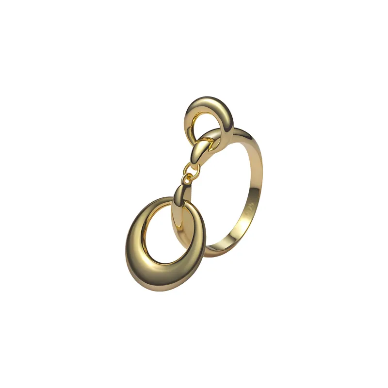 WEILAMANNI 925 Sterling Silver Rings Unisex Gold-0