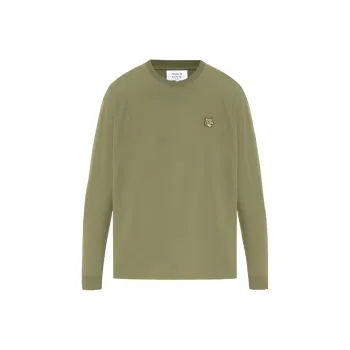 Maison Kitsune Bold Fox Head Patch Long Sleeved T Shirt