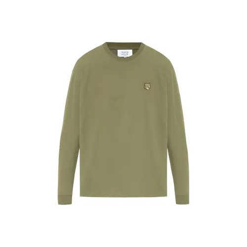 Maison Kitsune Bold Fox Head Patch Long Sleeved T Shirt