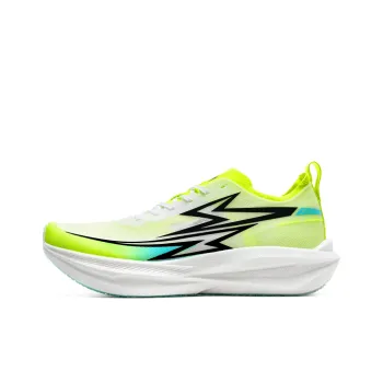 Dynamic Power Cushioned Slip Resistant Abrasion Resistant Low Top Carbon Plate Marathon Running Shoes Unisex Mint Green