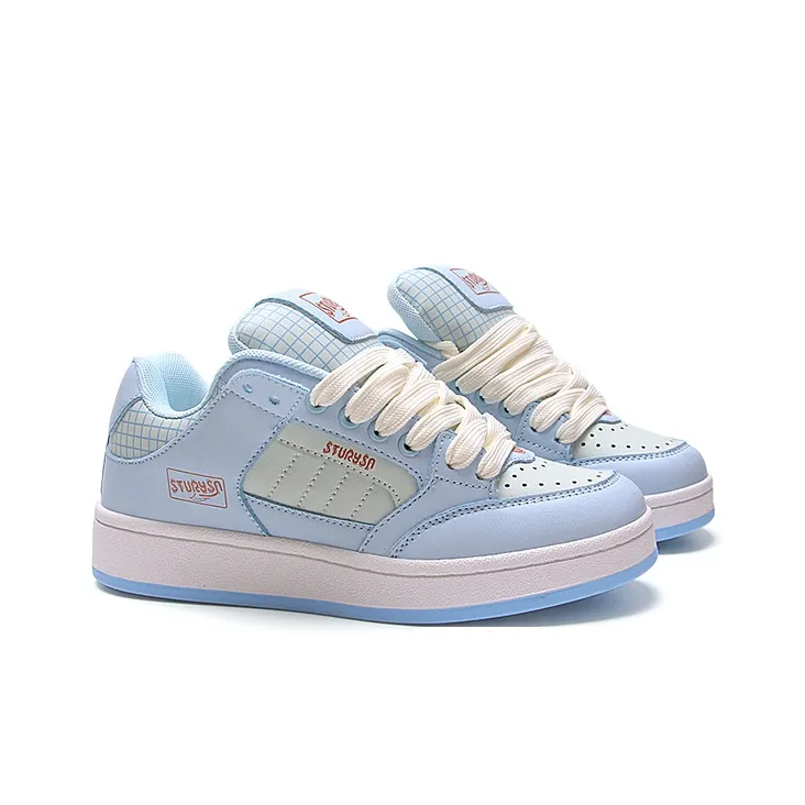 STUR YSN Low Top Skateboard Shoes Women's Moon White-3