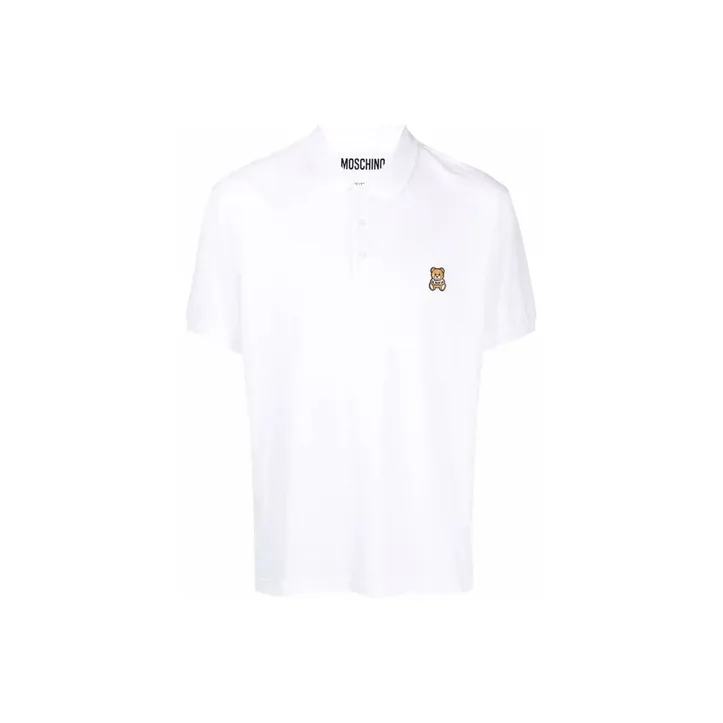 MOSCHINO Teddy Bear-patch Polo Shirt-0