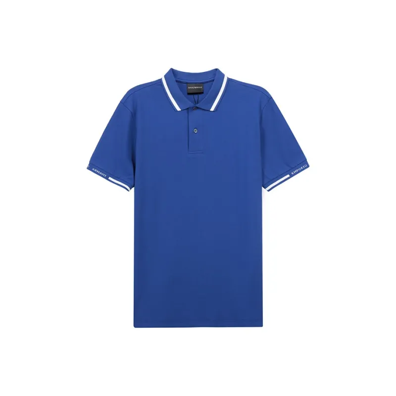 EMPORIO ARMANI Polo Shirt Men's Royal Blue-0