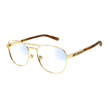 GUCCI Eyewear Logo plaque Pilot frame Glasses