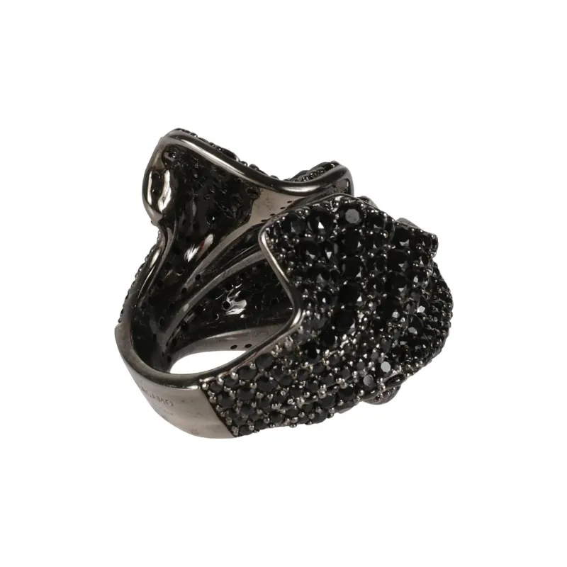 FERRAGAMO Brass Rings Unisex Black-0