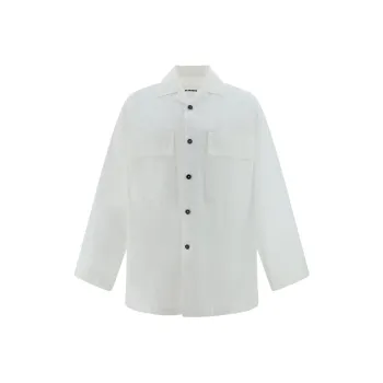 JIL SANDER Logo Tag Long Sleeved Shirt