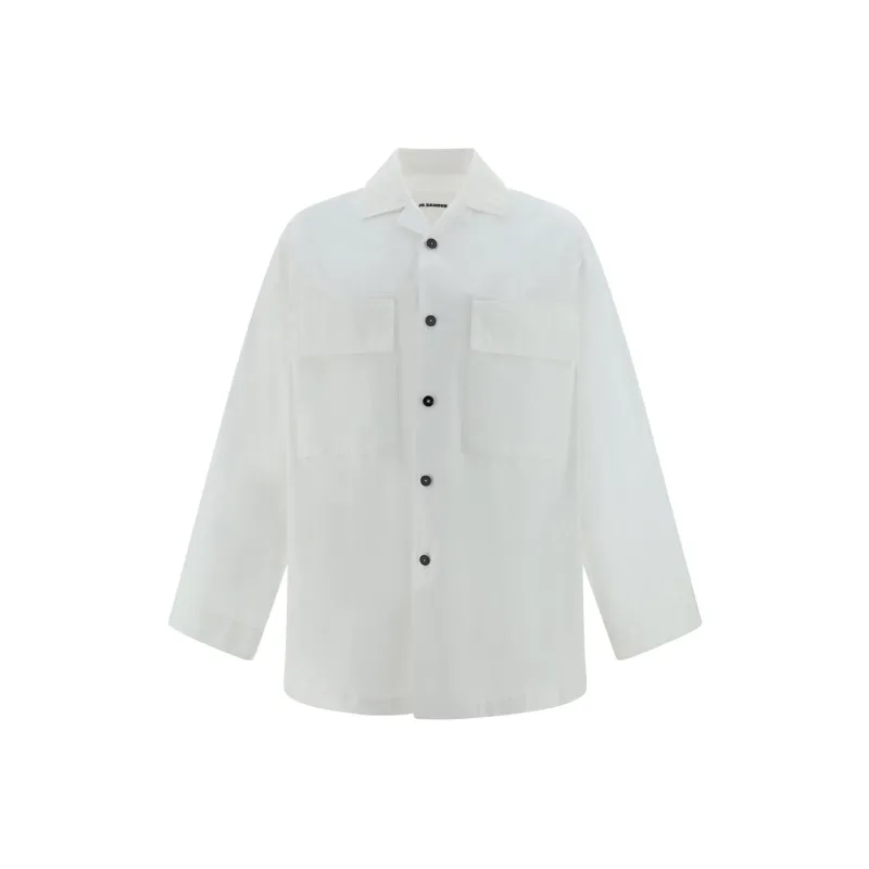 JIL SANDER Logo Tag Long Sleeved Shirt-0