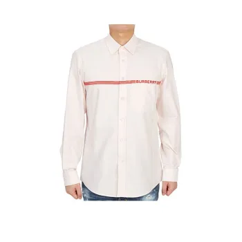 Burberry Shirts Men Light Pink