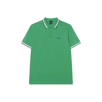 HUGO BOSS Striped Collar Polo Shirt