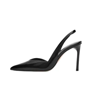 MANGO Party Slim Heel High Heels 10.4cm Women's Black