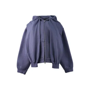 Balenciaga Zip Up Long Sleeved Hoodie