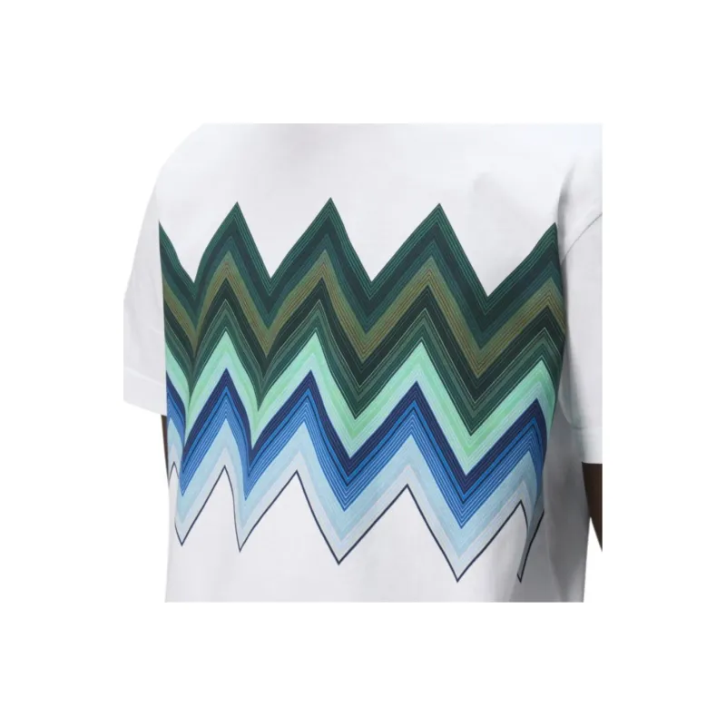 MISSONI Macro Zigzag Printed Crewneck T Shirt-4